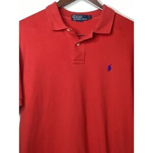 Polo‎ Ralph Lauren Red Polo Shirt Mens Classic Fit Casual Short Sleeve